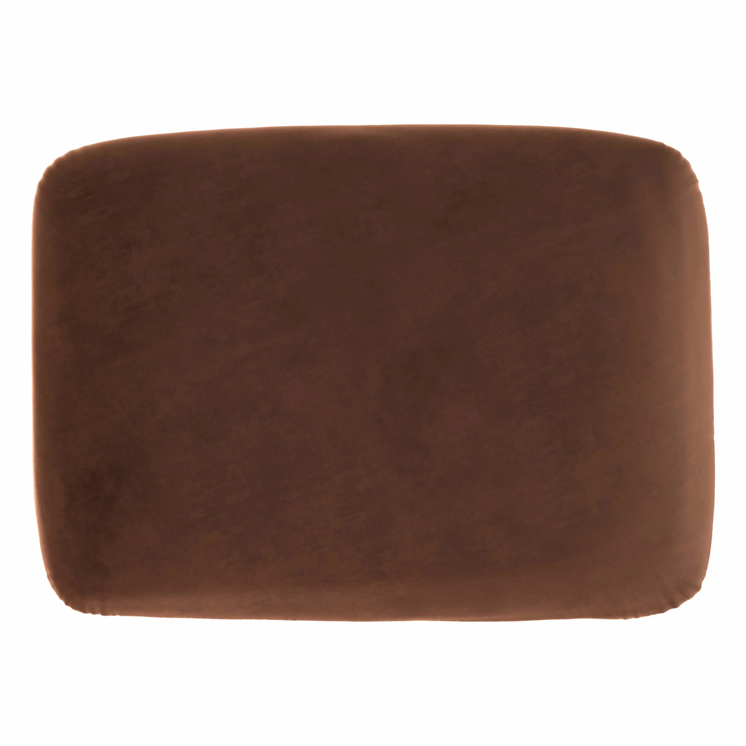 Sanders 35.5_ Velvet Ottoman - Plush Pacific Brown - Image 5