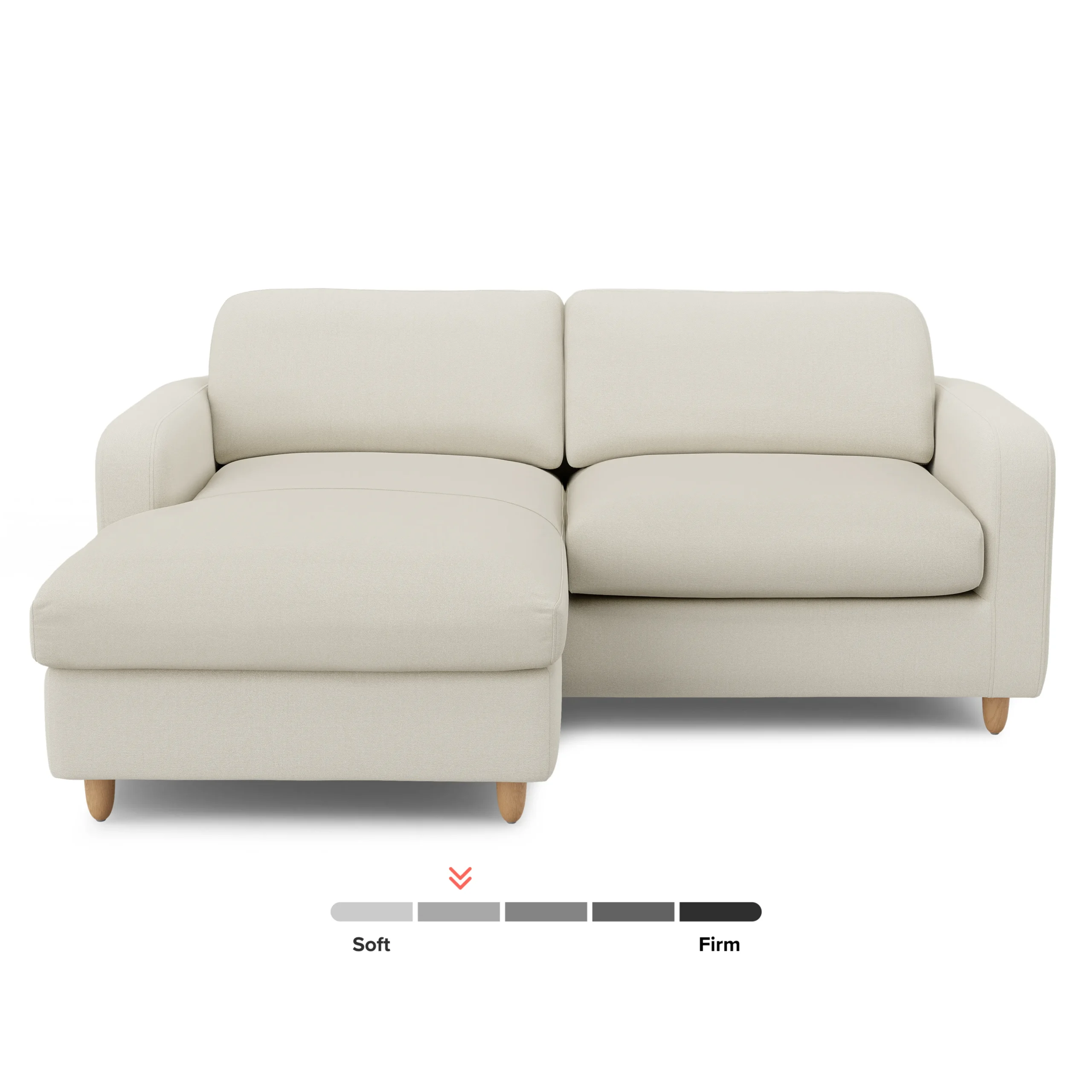 Vati 80_ Left Storage Sectional - Natural Oak and Buckler Ivory - Image 5