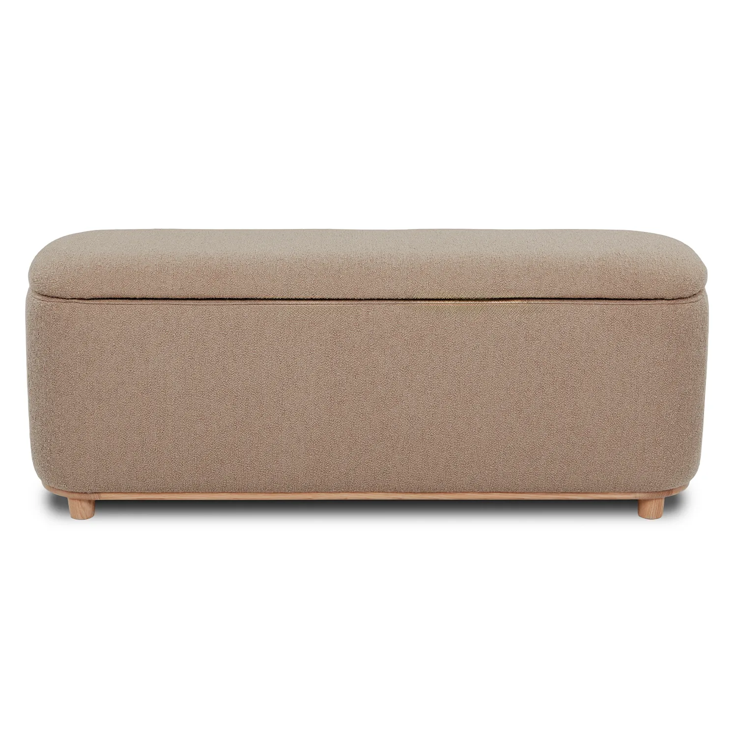Maribo 48_ Storage Ottoman - Sandstone Wool Bouclé - Image 5