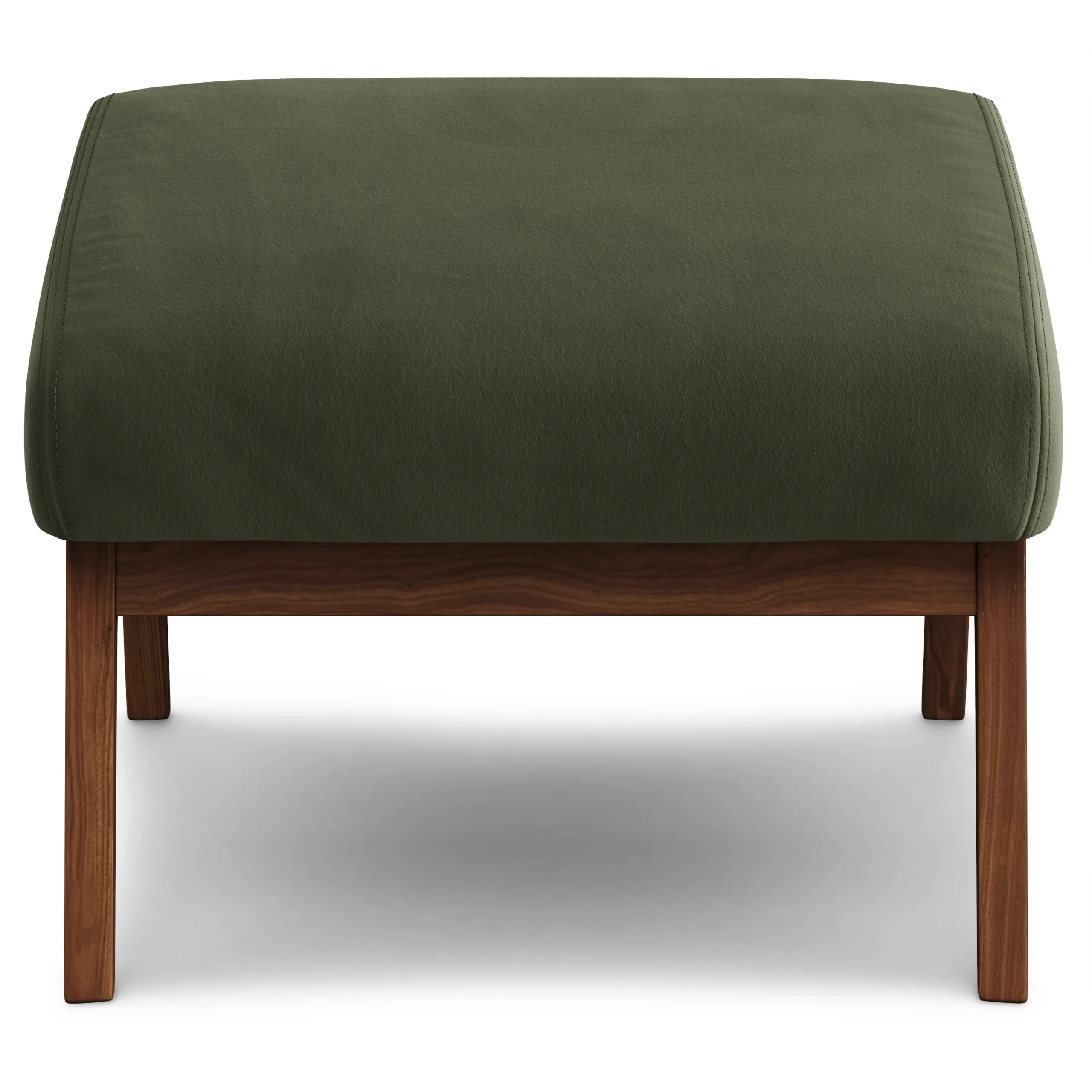 Otio 22_ Velvet Ottoman - Walnut and Hale Fir Green - Image 5