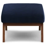 Otio 22_ Velvet Ottoman - Walnut and Hale Ink