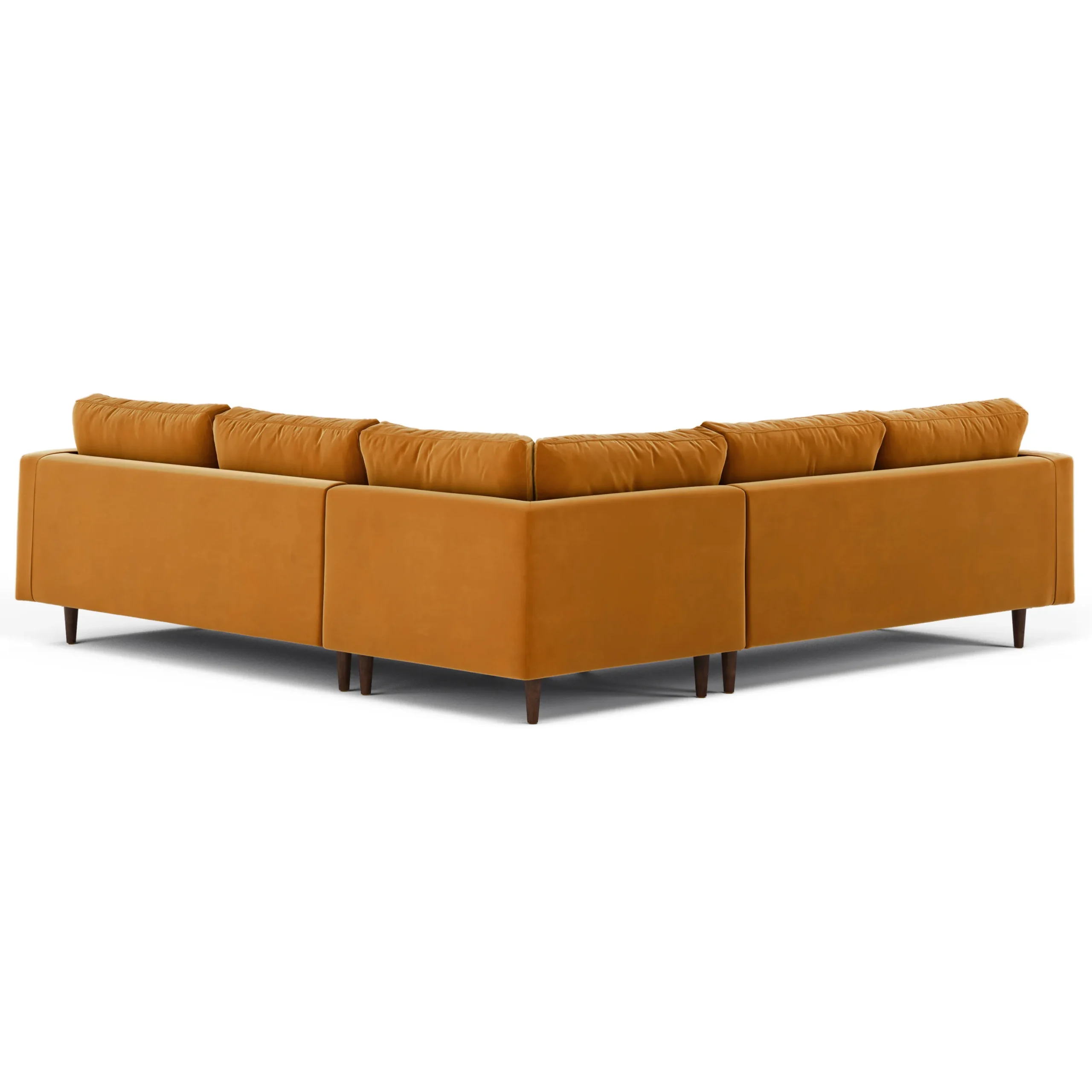 Sven 107_ Tufted Velvet Corner Sectional - Plush Pacific Ginger - Image 5