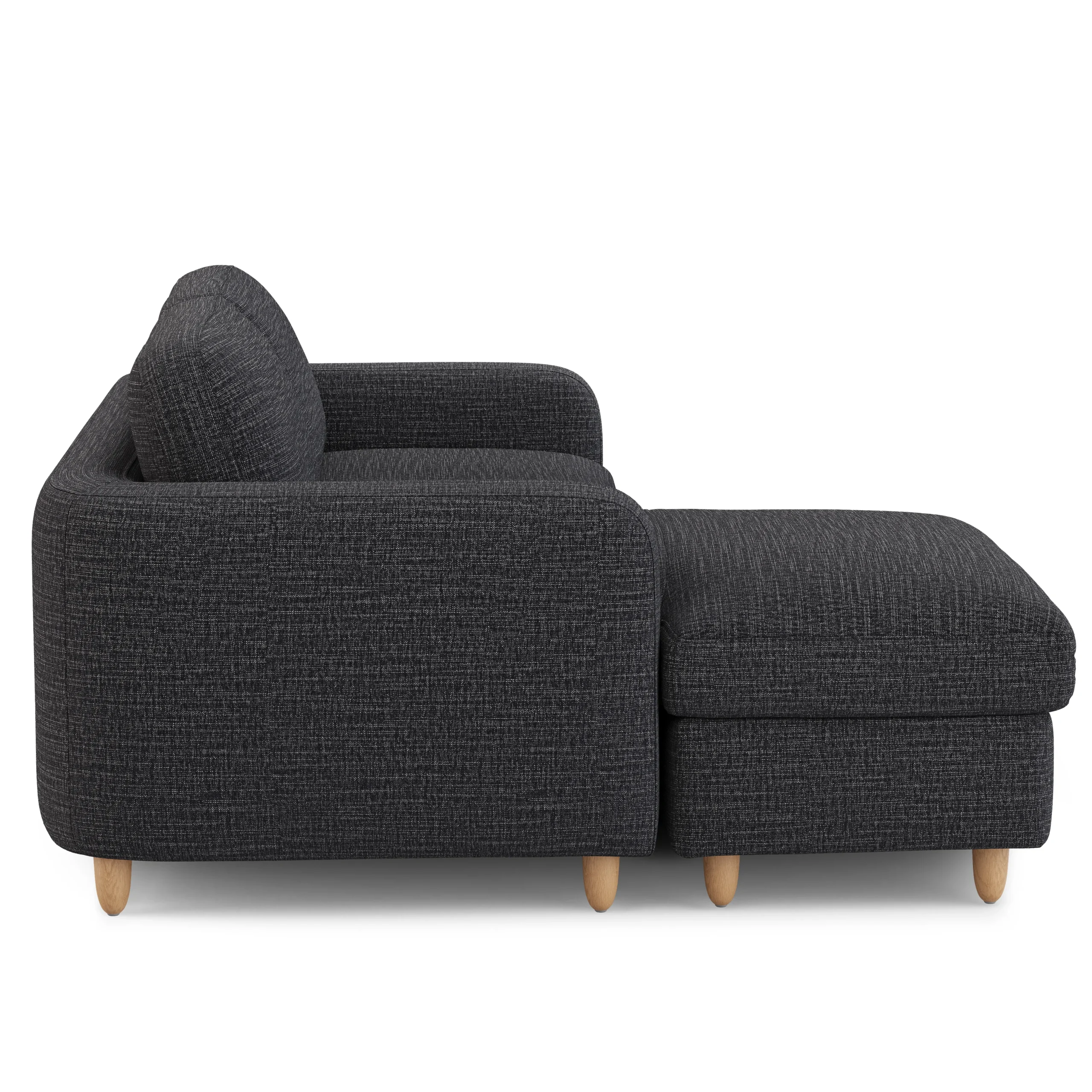 Vati 80_ Left Storage Sectional - Natural Oak and Napa Charcoal - Image 5