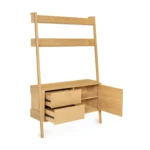 Fantol 51.5_ Shelving Unit with Storage - Natural Oak