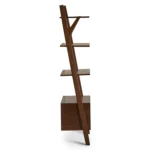 Harles 29.5_ Shelving Unit with Storage - Walnut
