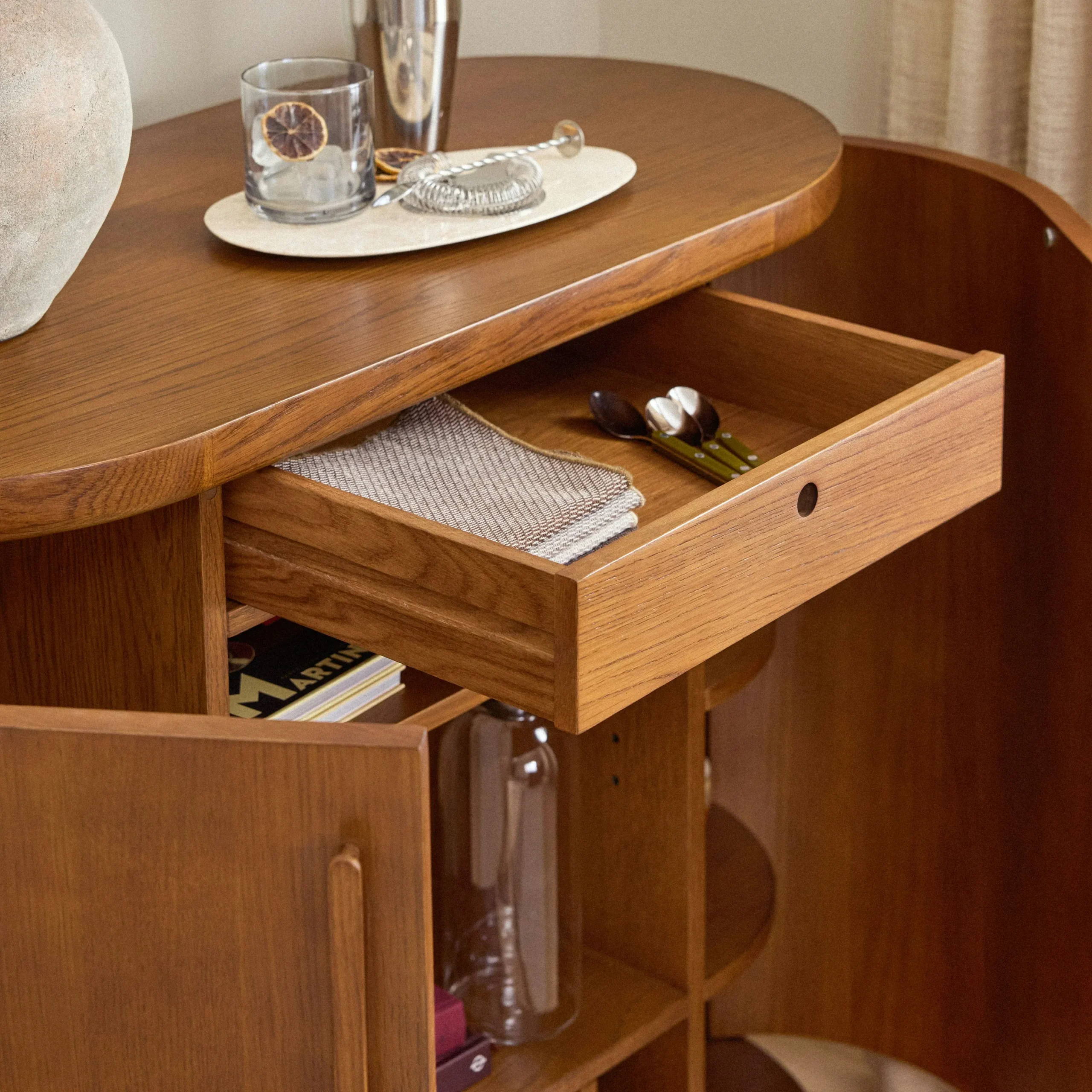 Jens 38_ Bar Cabinet - Smoked Oak - Image 5