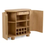 Jens 38_ Bar Cabinet - White Oak