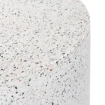 Solina Outdoor Stool - White Terrazzo