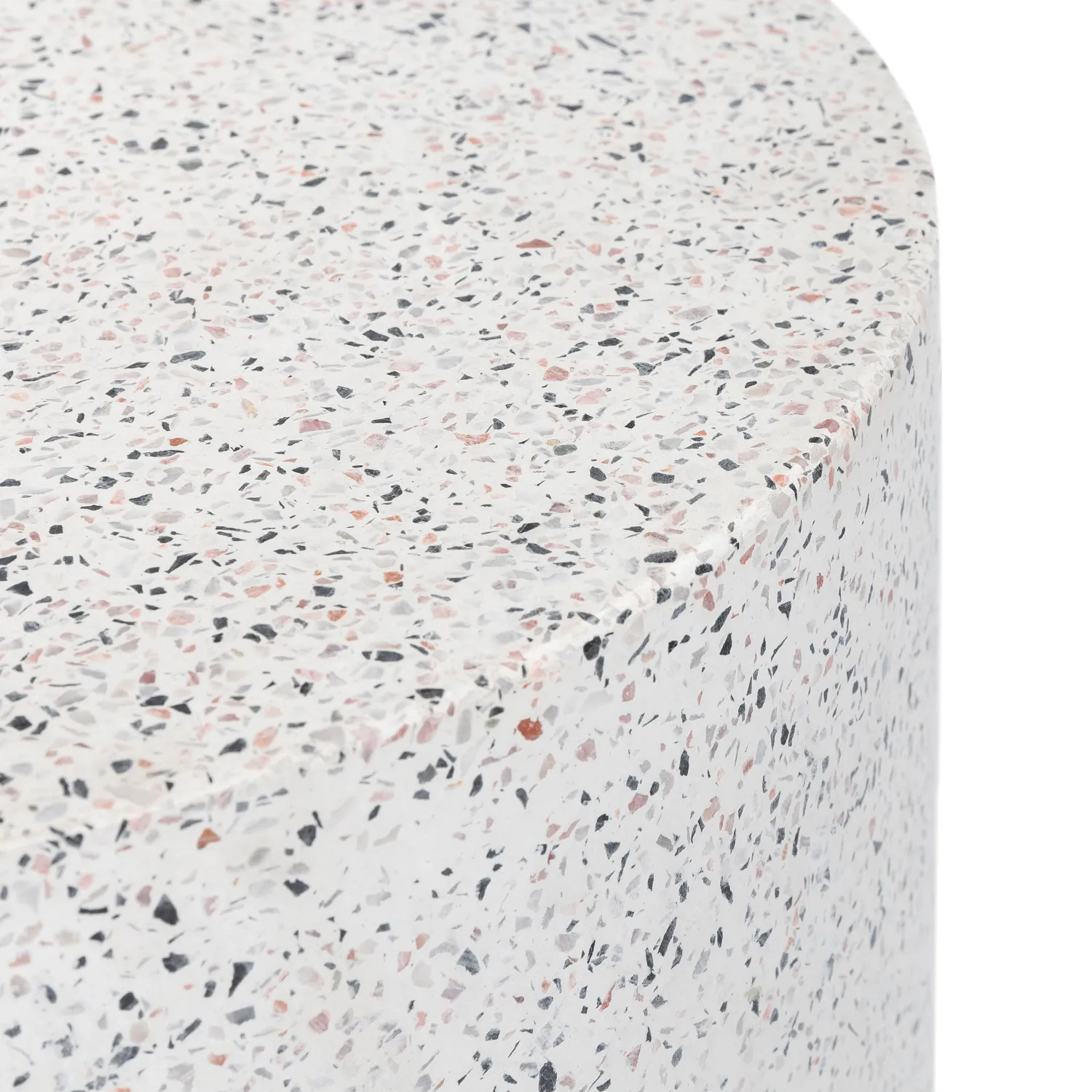 Solina Outdoor Stool - White Terrazzo - Image 5
