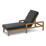 Laholm 78_ Outdoor Chaise Lounge - Dravite Black