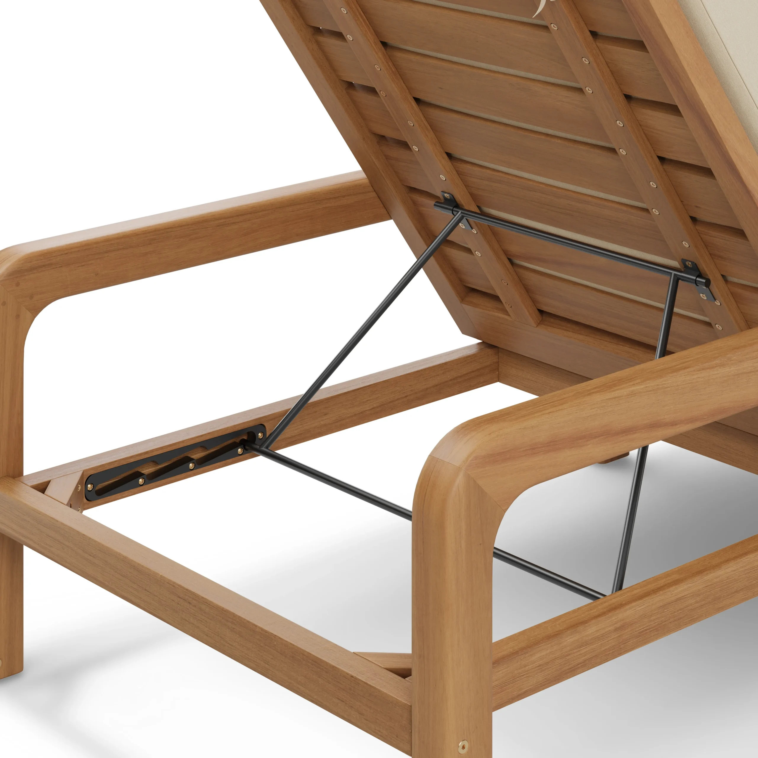 Laholm 78_ Outdoor Chaise Lounge - Dravite Ivory - Image 9