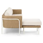 Aby 88_ Outdoor Reversible Sectional - Dravite Ivory