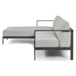 Burkel 105_ Outdoor Left Sectional - Cloudy Gray