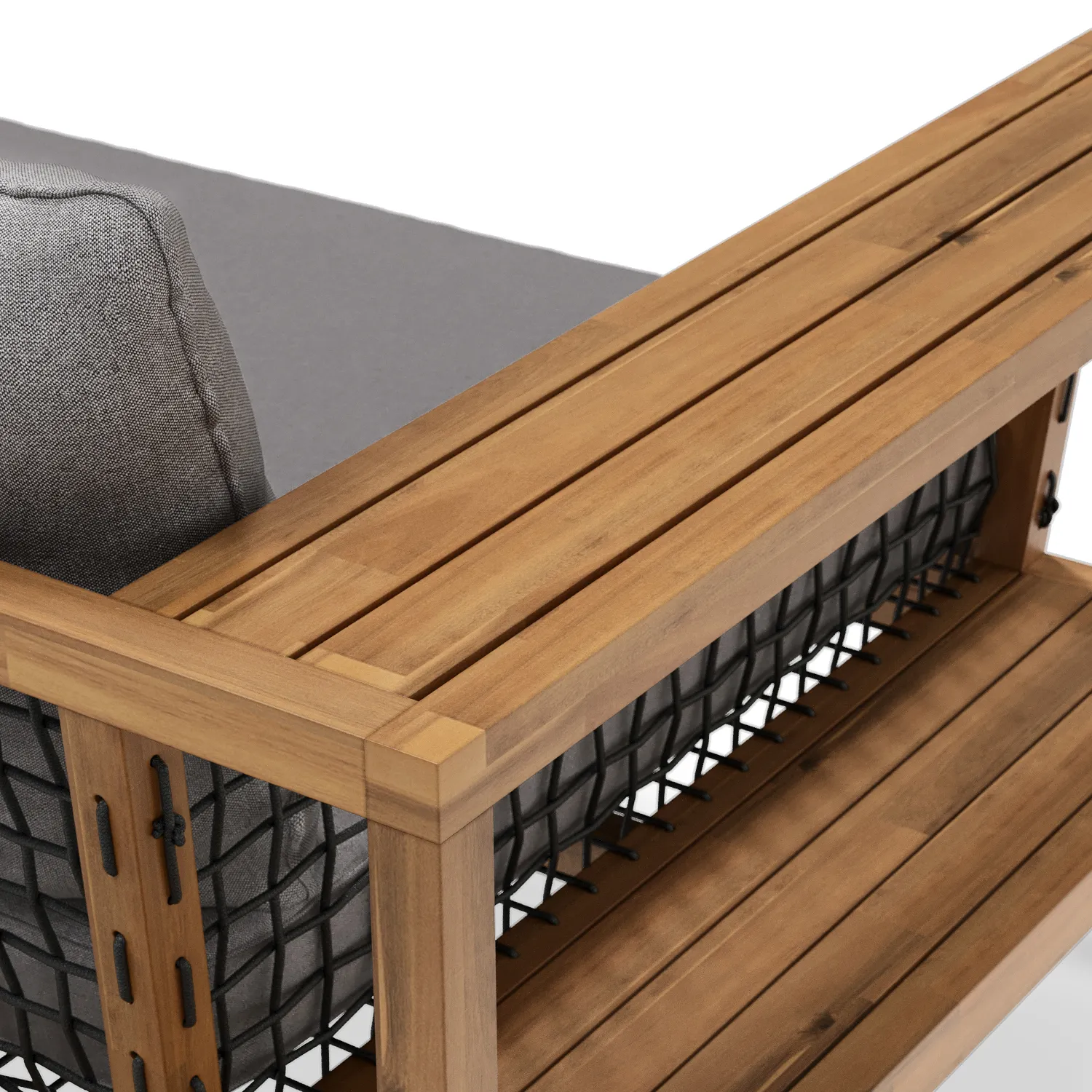 Callais 120_ Outdoor Sectional - Taupe Gray - Image 15