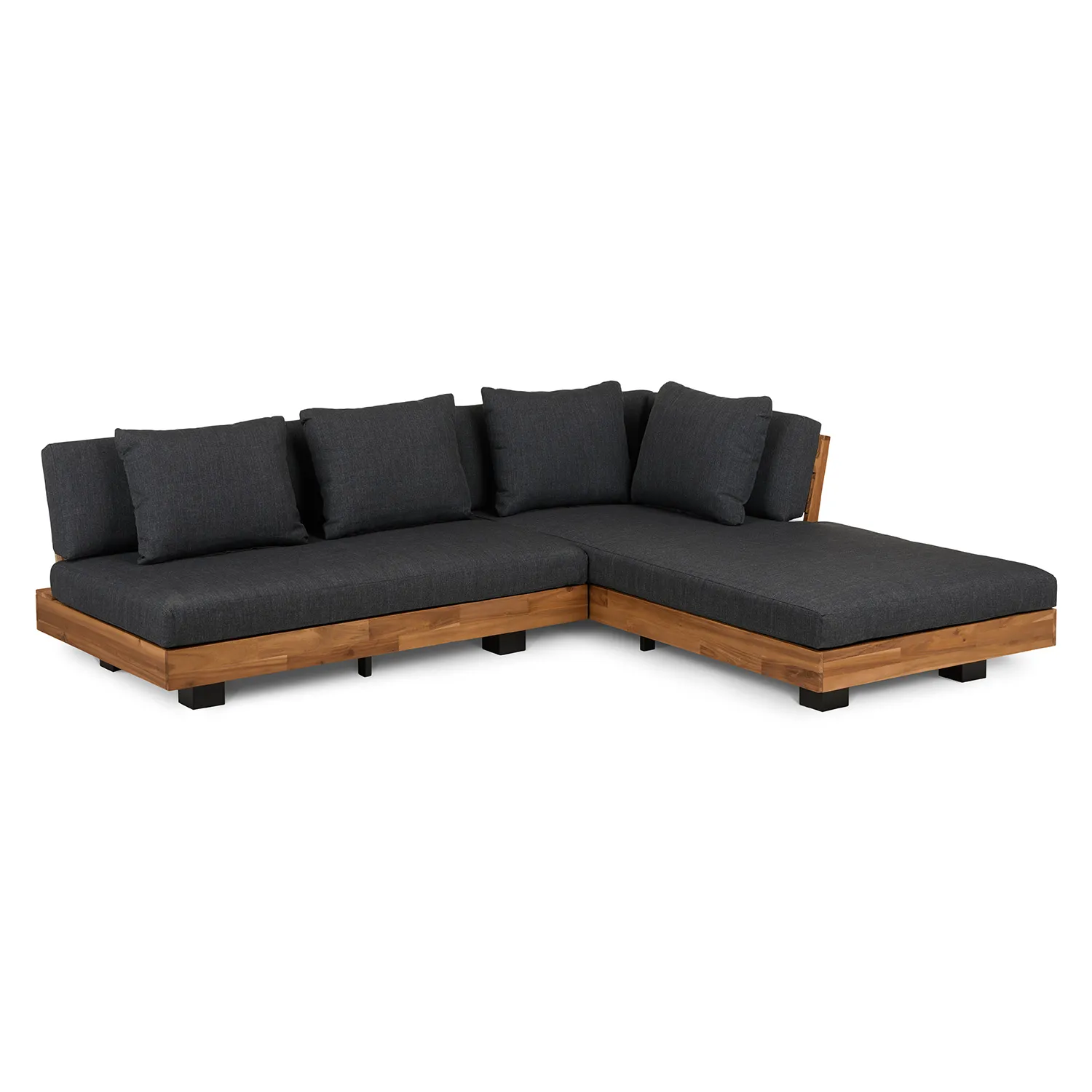 Lubek 82.5_ Outdoor Low Right Sectional - Slate Gray - Image 3