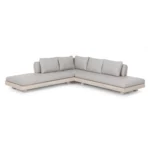 Lubek 100.5_ Outdoor Low Corner Sectional - Beach Sand