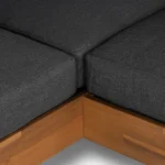 Lubek 100.5_ Outdoor Low Corner Sectional - Slate Gray