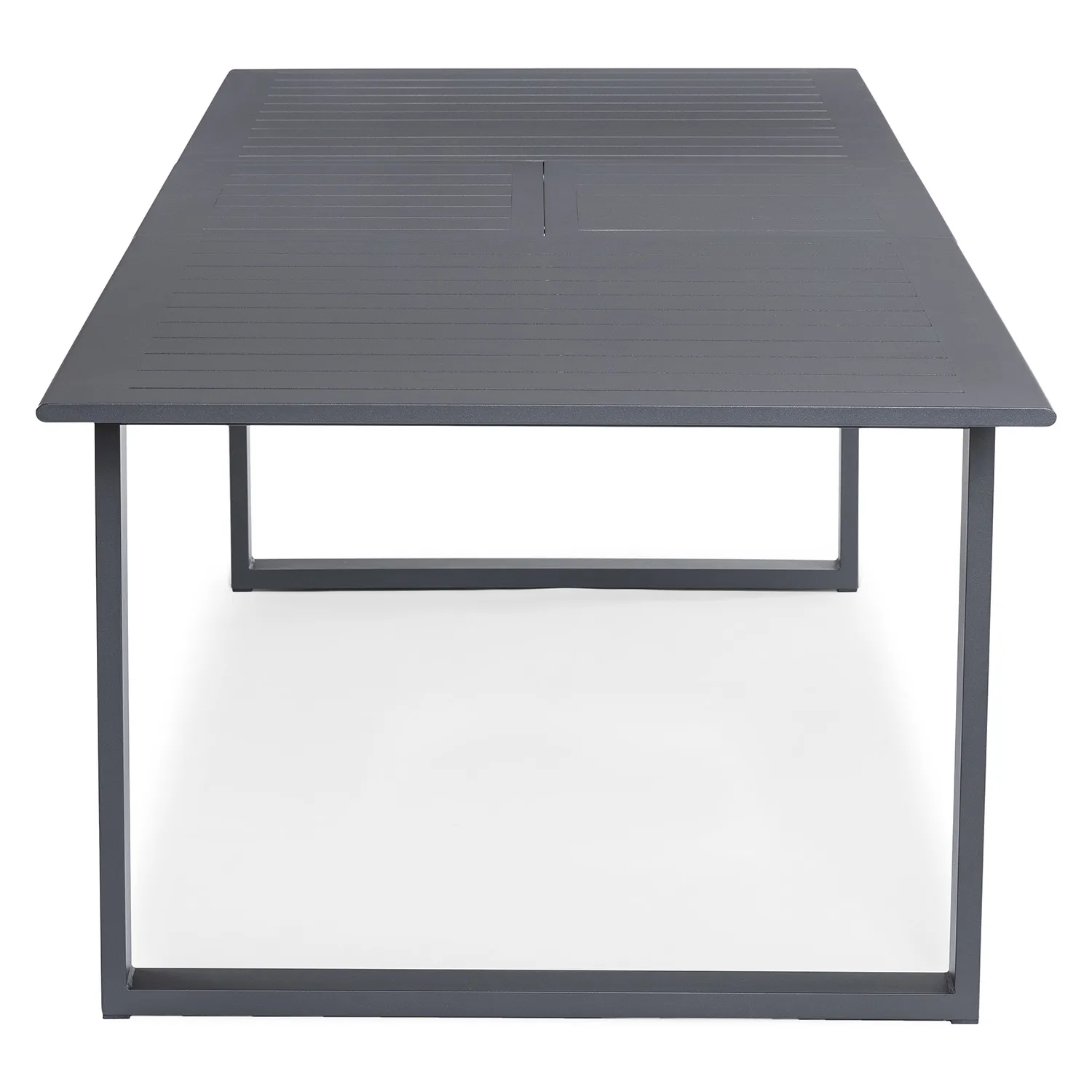 Ofer 80.25_ - 104.75_ Outdoor Extendable Dining Table - Dark Gray - Image 12