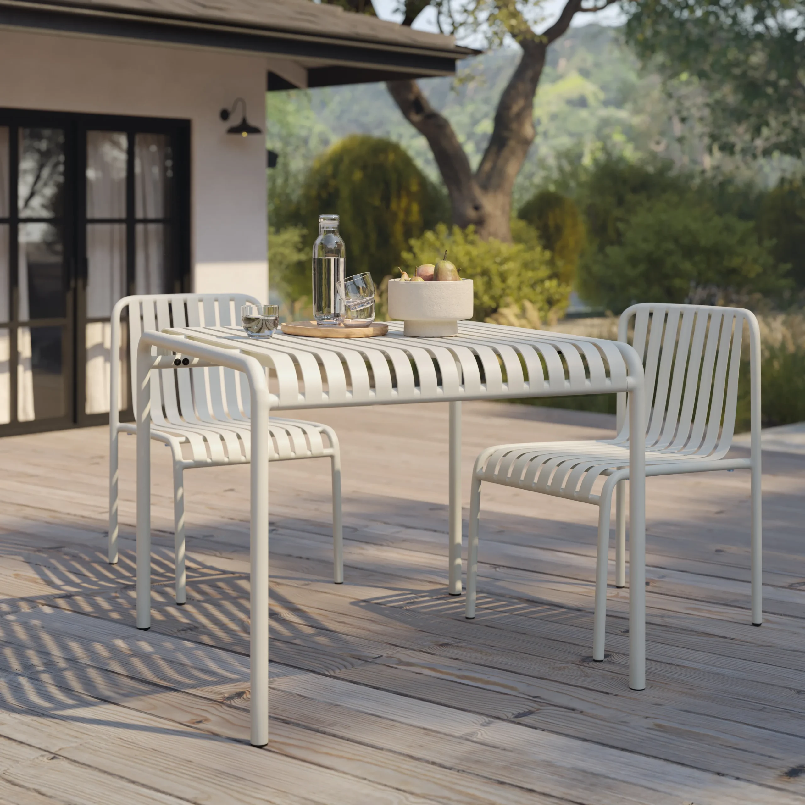 Sarek 35.5_ Outdoor Dining Table - Taupe