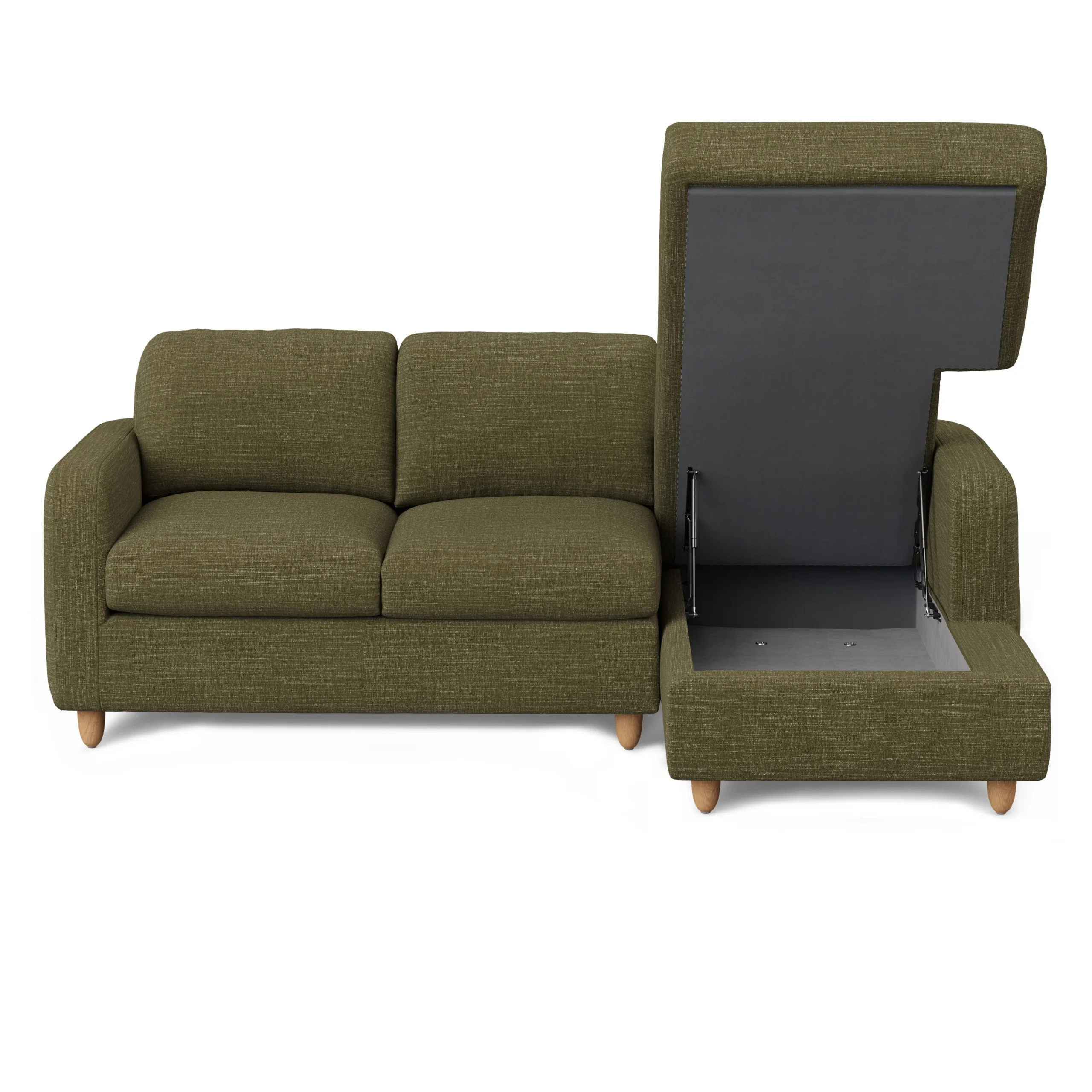 Vati 90.5_ Right Storage Sectional - Napa Moss - Image 11