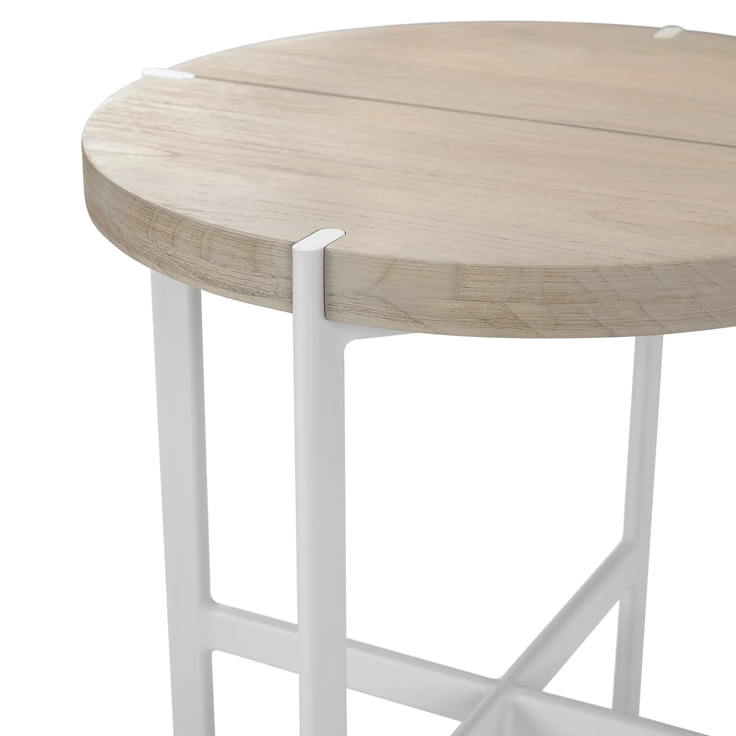 Haskel Outdoor Side Table - Driftwood Gray - Image 7