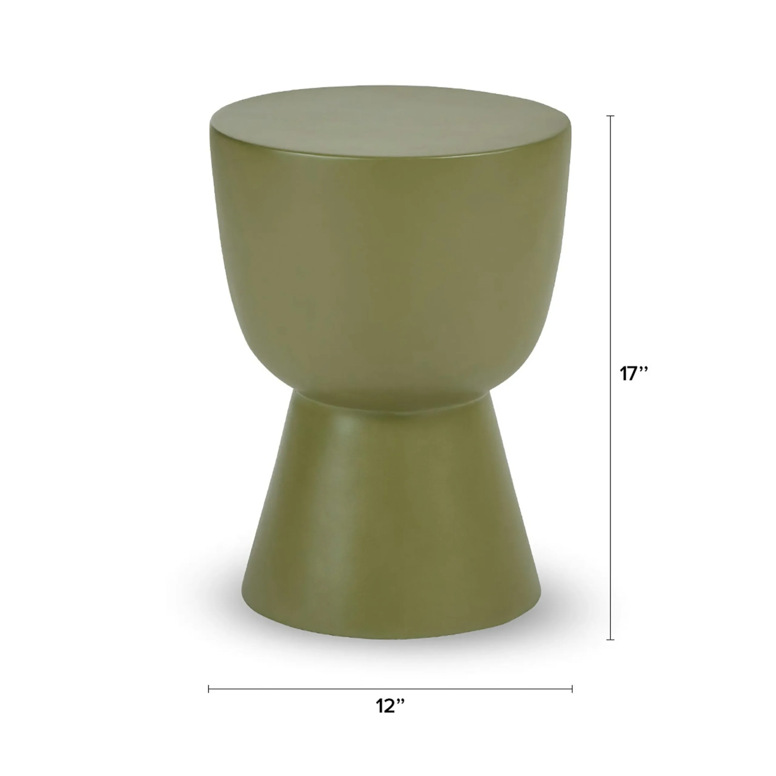 Hendry Outdoor Side Table - Willow Green - Image 2