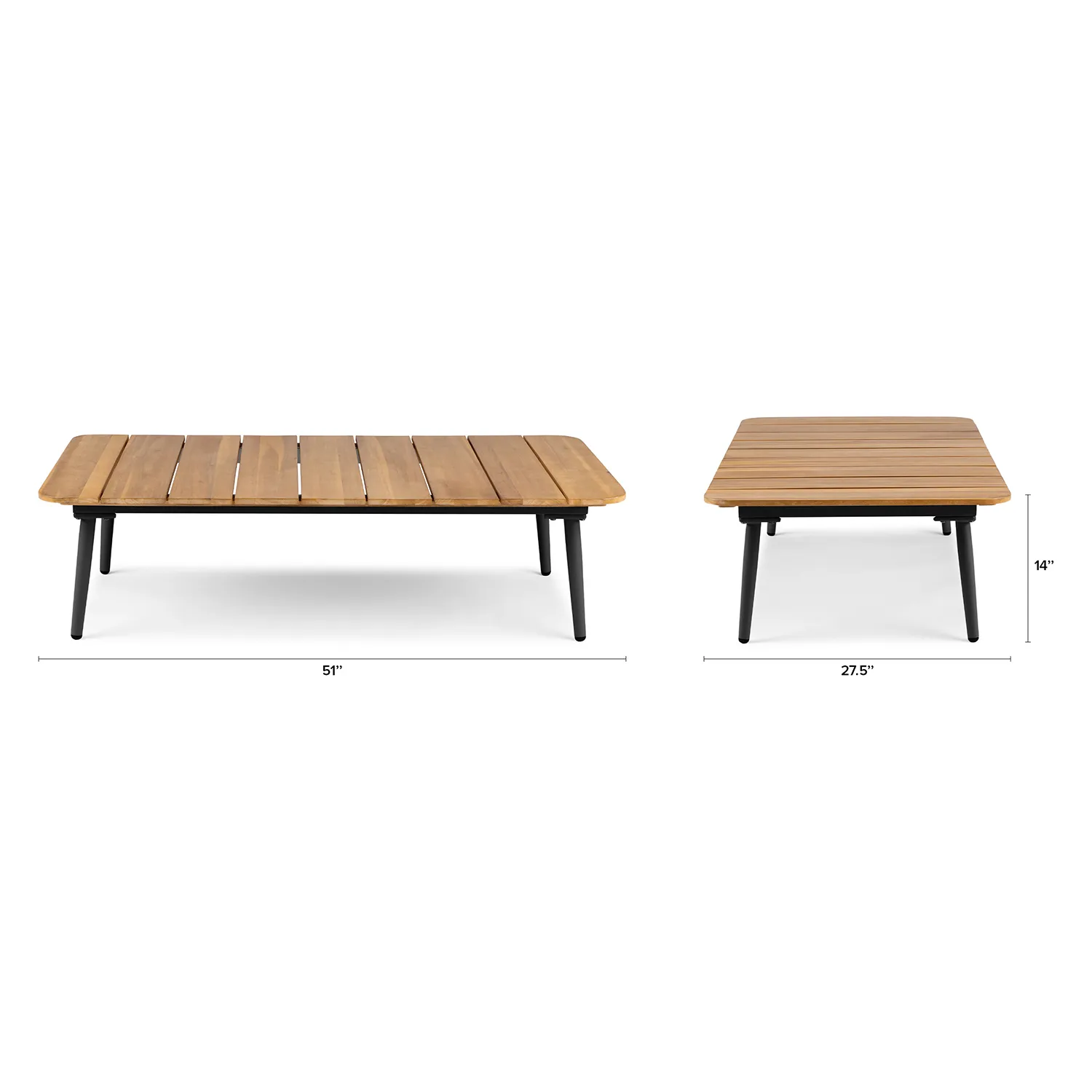 Latta 51_ Outdoor Coffee Table - Slate Gray - Image 2
