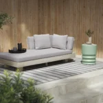 Pindo Outdoor Concrete Side Table - Khaki Green