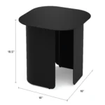 Skane Outdoor Side Table - Black