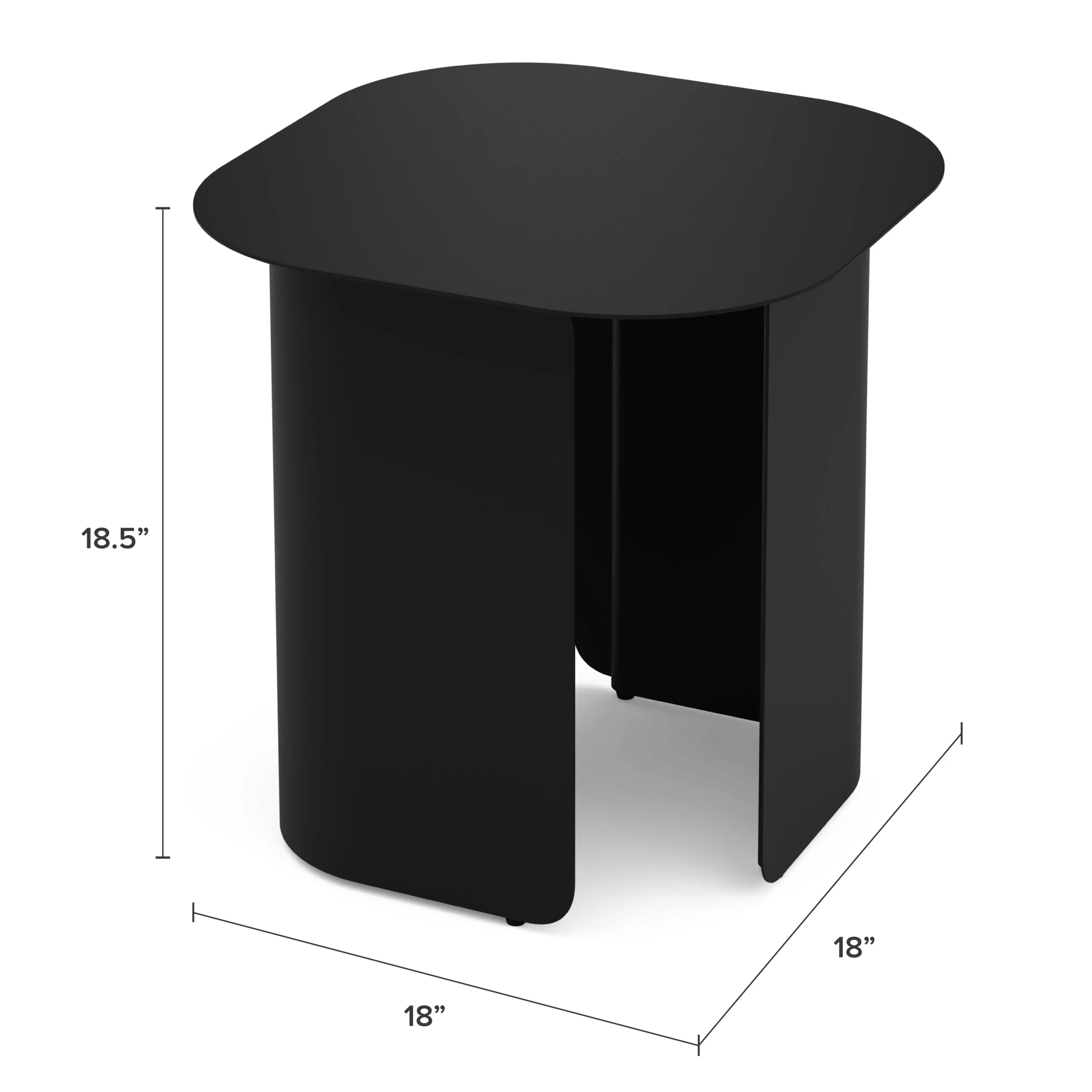 Skane Outdoor Side Table - Black - Image 2