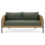 Aby 69.5_ Outdoor Loveseat - Dravite Green