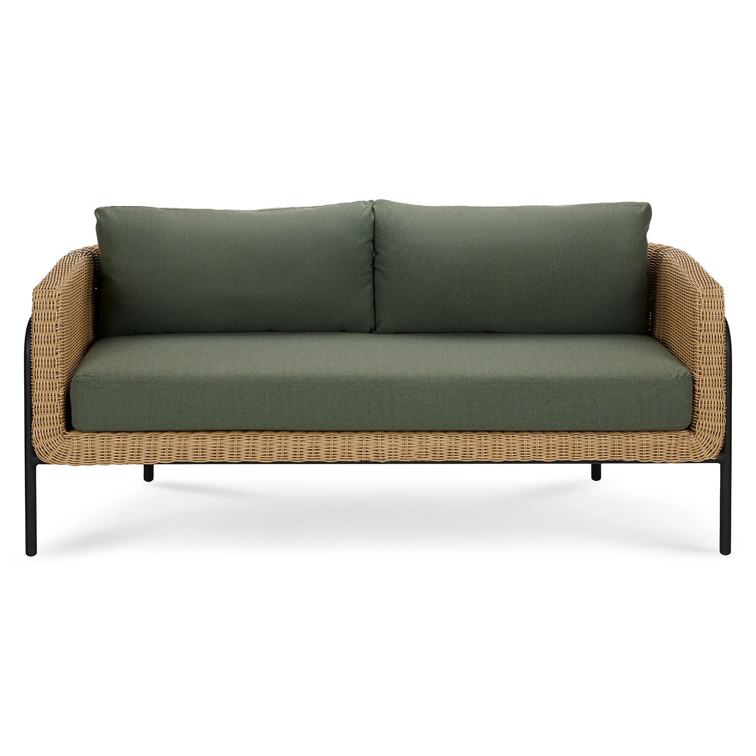 Aby 69.5_ Outdoor Loveseat - Dravite Green - Image 3