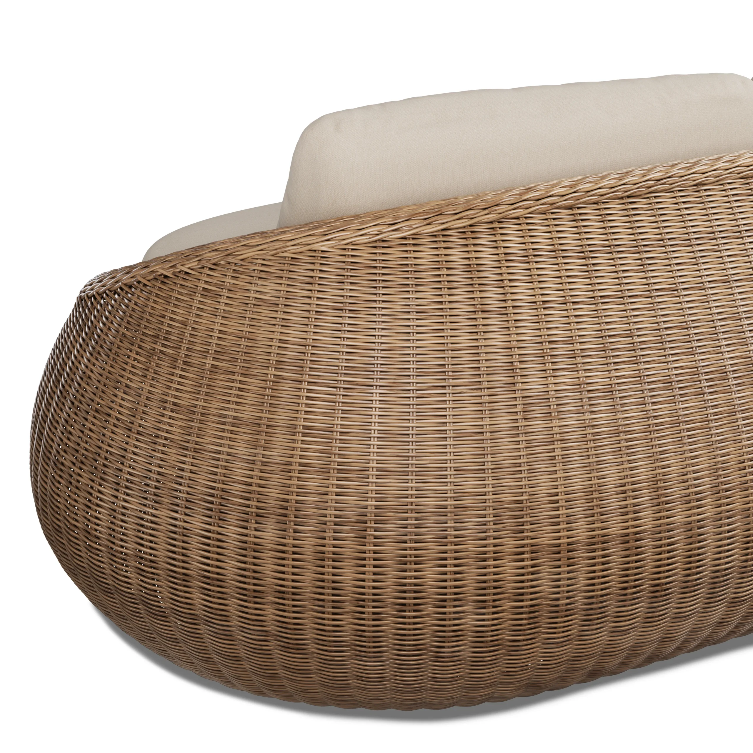 Avila 85.5_ Outdoor Sofa - Dravite Ivory - Image 3