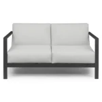 Burkel 57_ Outdoor Loveseat - Cloudy Gray