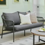 Calicut 67_ Outdoor Loveseat - Coast Black