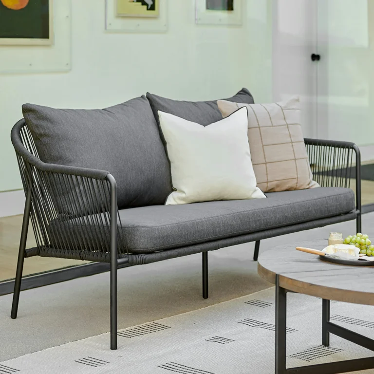 Calicut 67_ Outdoor Loveseat - Coast Black