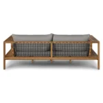 Callais 90.5_ Outdoor Sofa Set - Taupe Gray