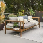 Callais 90.5_ Outdoor Sofa - Taupe Gray
