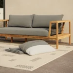 Callais Outdoor Taupe Gray Sofa Cushion Cover Set