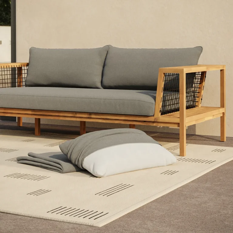 Callais Outdoor Taupe Gray Sofa Cushion Cover Set