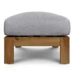 Cove 34.25_ Outdoor Ottoman - Basket Gray
