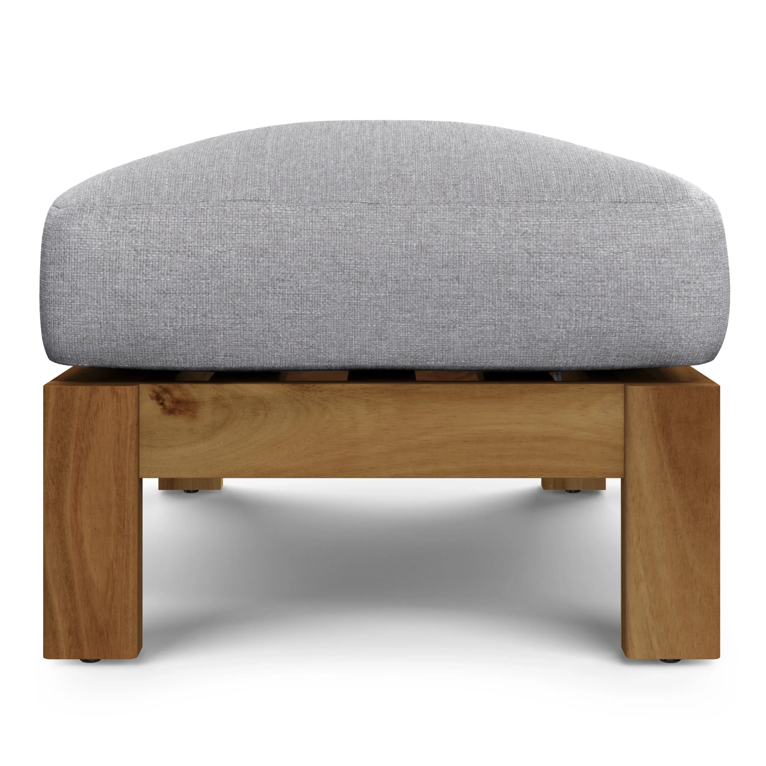 Cove 34.25_ Outdoor Ottoman - Basket Gray - Image 5