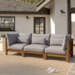 Cove 102.75_ Outdoor Modular Sofa - Basket Gray