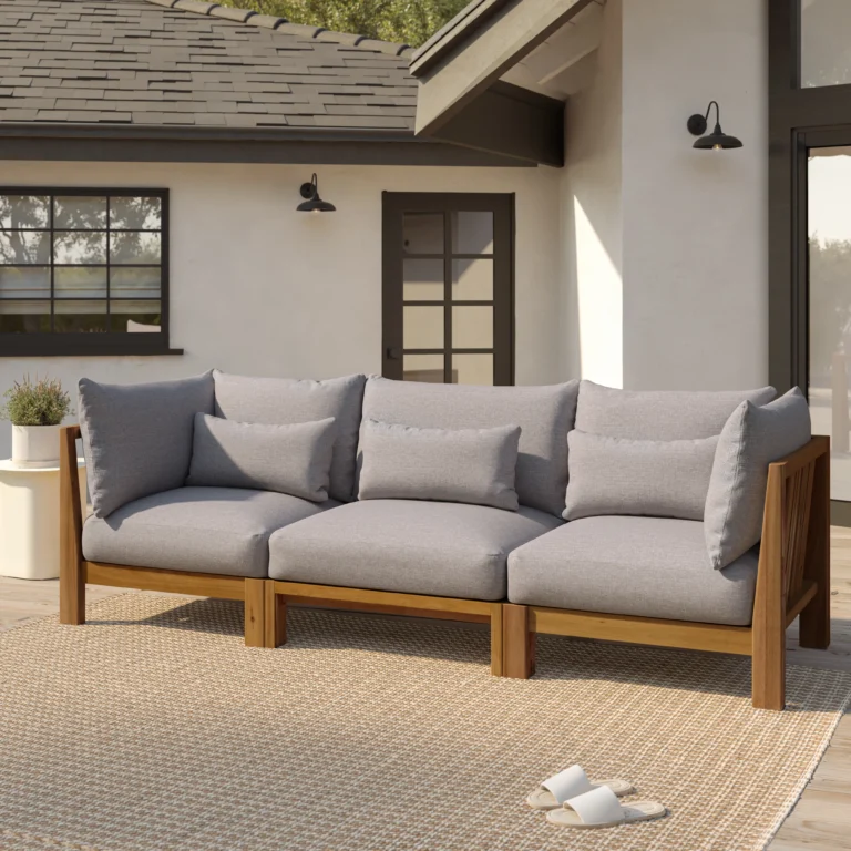 Cove 102.75_ Outdoor Modular Sofa - Basket Gray