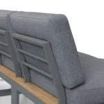 Kezia 84_ Outdoor Armless Modular Sofa - Whale Gray