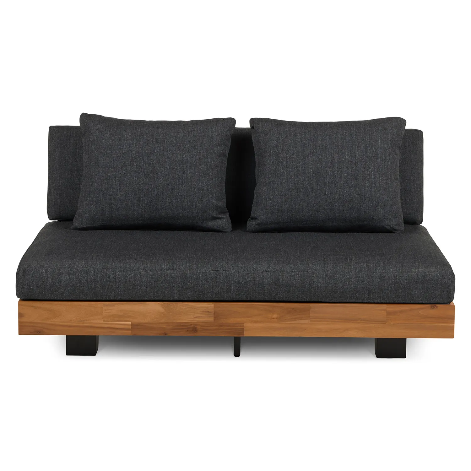 Lubek 50_ Outdoor Low Loveseat - Slate Gray - Image 9