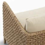Robbi 67.25_ Outdoor Loveseat - Dravite Ivory