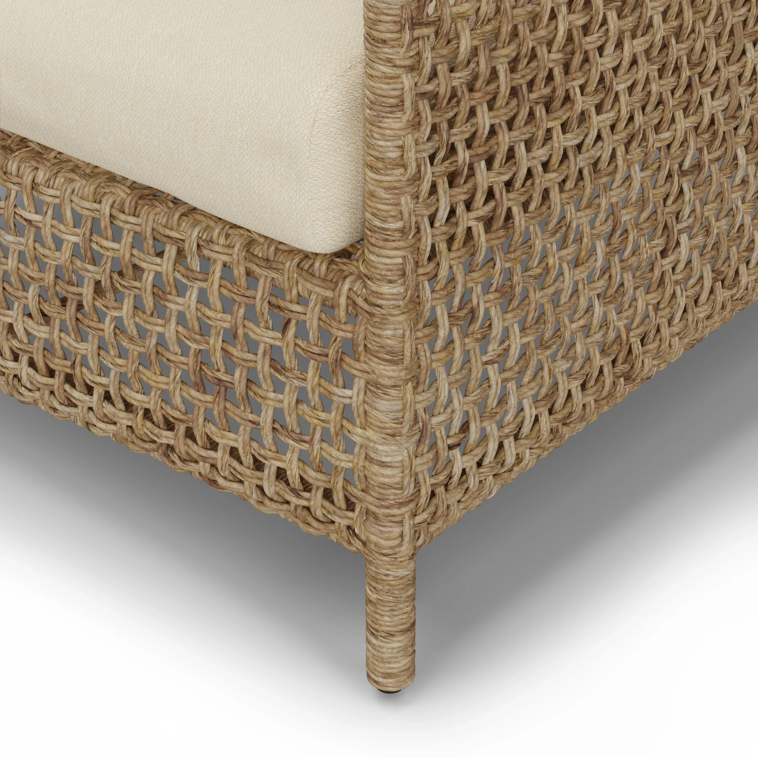 Robbi 67.25_ Outdoor Loveseat Set - Dravite Ivory - Image 11