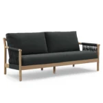 Rosa 80_ Outdoor Sofa - Dravite Black