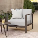 Burkel 30.5_ Outdoor Lounge Chair - Cloudy Gray